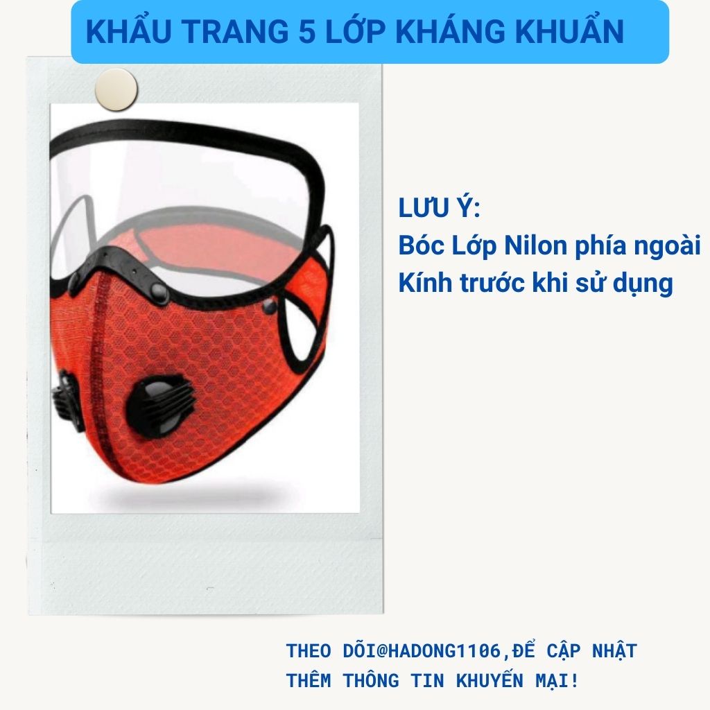 [HÀNG CAO CẤP] Kính bảo hộ chống giọt bắn mắt RC- 002 kèm Khẩu Trang 5 Lớp Có Túi Lọc Khí ĐộC | BigBuy360 - bigbuy360.vn