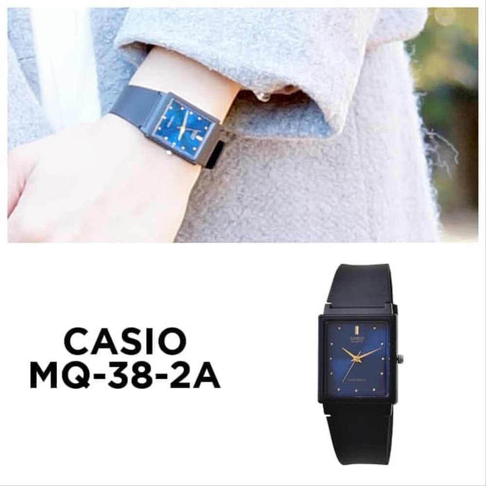 Đồng Hồ Nam Casio MQ-38-2ADF Chính Hãng - Chống Nước 5 ATM - Mặt Xanh