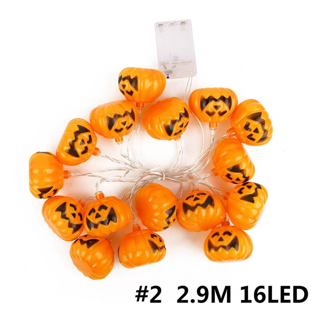 Dây Đèn LED Hình Quả Bí Ngô Độc Đáo Dài 1m / 2.9m Trang Trí Halloween