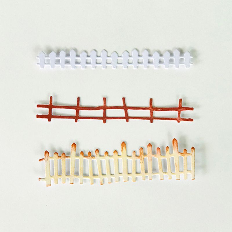 QQ Khuôn Cắt Giấy Bằng Thép Carbon Họa Tiết Hàng Rào Hoạt Hình Độc Đáo DIY