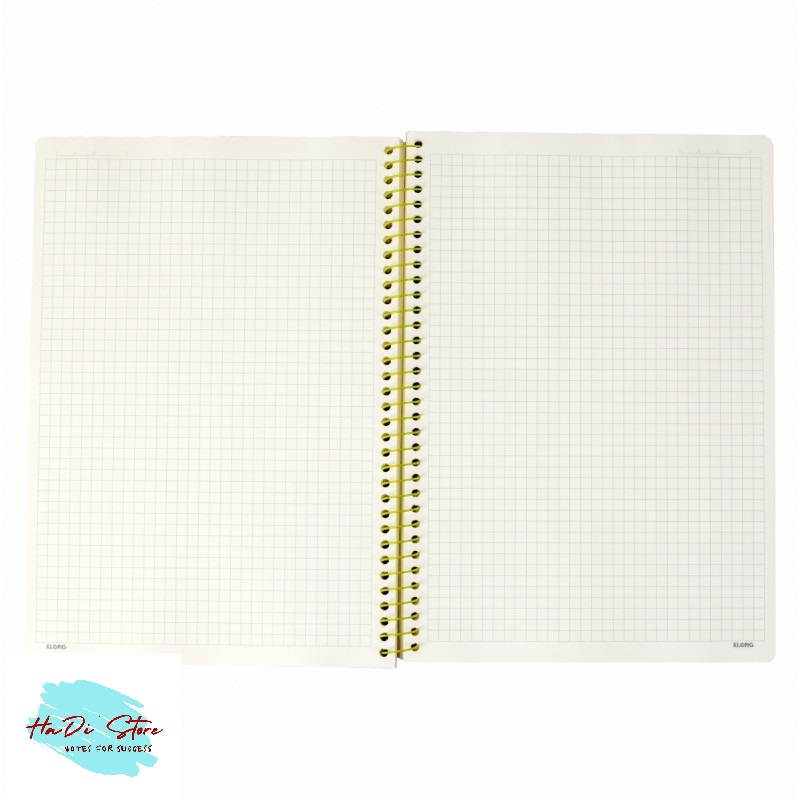 KLONG Sổ lò xo đơn CARO size A4 kích thước mm - 200trang