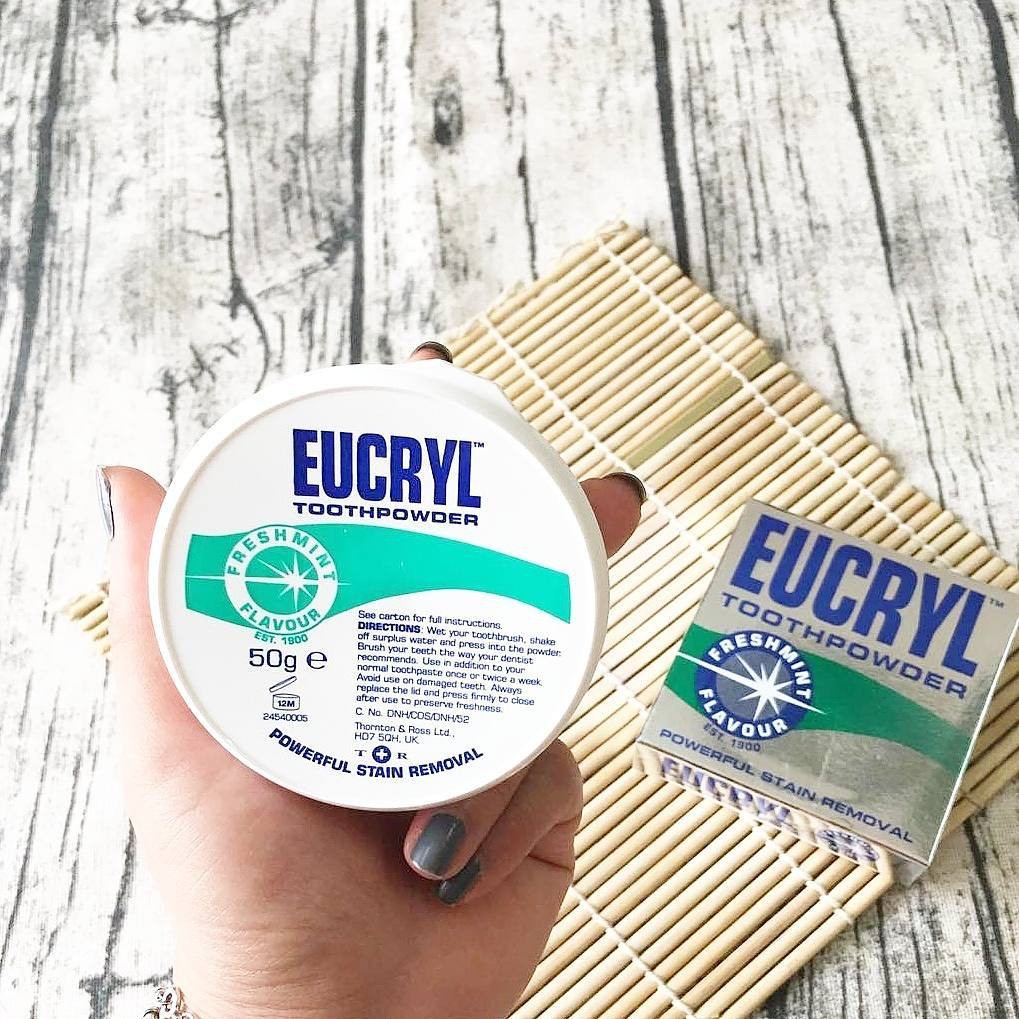 Bột Tẩy Trắng Răng Eucryl Tooth Powder