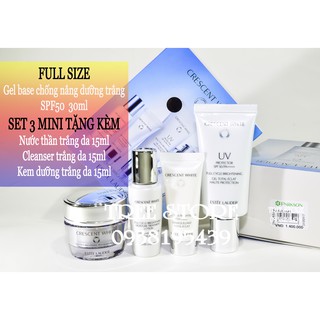 [ FULLSIZE + QUÀ ] Set dưỡng trắng & gel base lót SPF 50 -  Ét Lờ