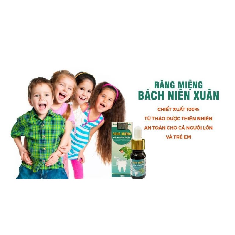 Răng Miệng Bách Niên Xuân Giúp Giảm Hôi Miệng, Sạch Lưỡi, Hết Sâu Răng 10ml DT025