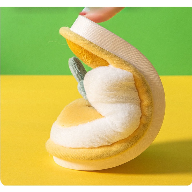 Dép Bông Đi Trong Nhà Cho Bé Dép Đế Cao Su Chống Trơn Khâu Chắc Chắn DP88