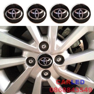Bộ 4 logo TOY ốp lazang ô tô các loại xe 56mm