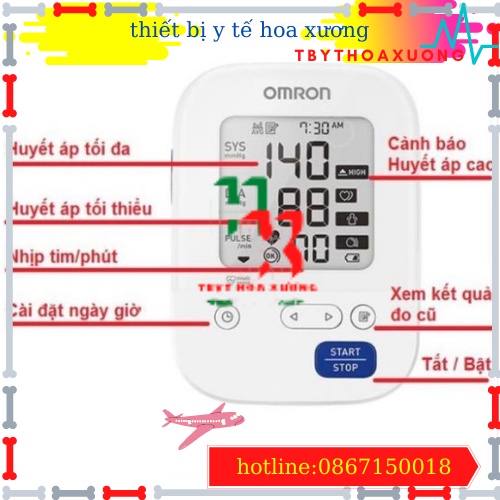 [Hàng Chính Hãng] Máy Đo Huyết Áp Bắp Tay Omron HEM 7156 - Nhập Khẩu Nhật Bản - Bảo Hành 5 Năm - Máy Đo Huyết Áp