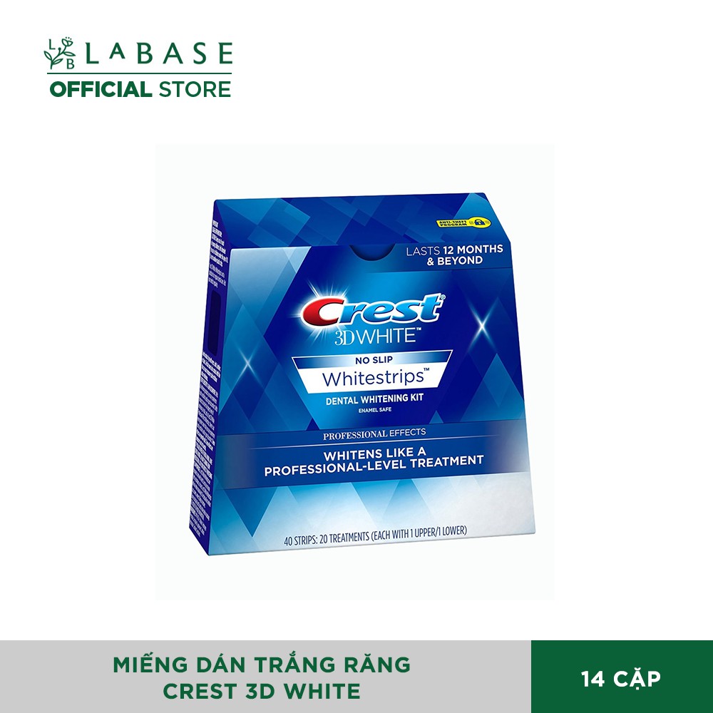 Miếng dán trắng răng Crest 3D White - Trắng răng cấp tốc