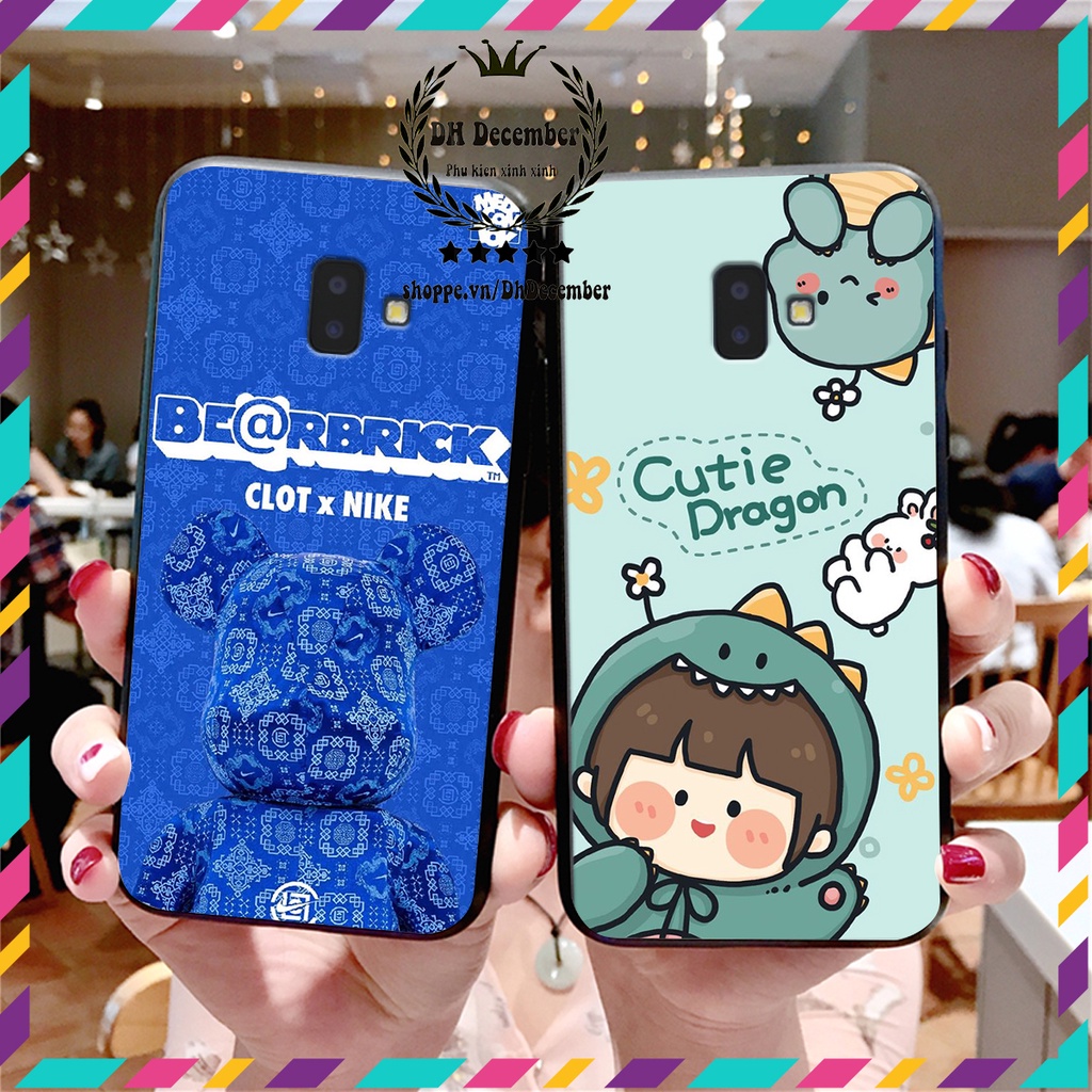 Ốp lưng Samsung J6 PLUS in hình 3D lucky, gấu Beer xinh xắn - KHÔNG NÊN BỎ LỠ
