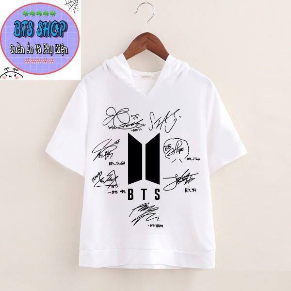 Áo hoodie BTS có chữ kí các thành viên cực HOT