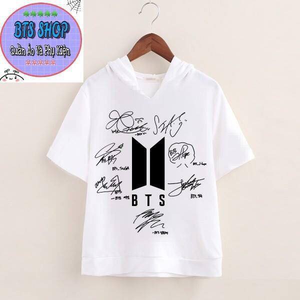 Áo hoodie BTS có chữ kí các thành viên