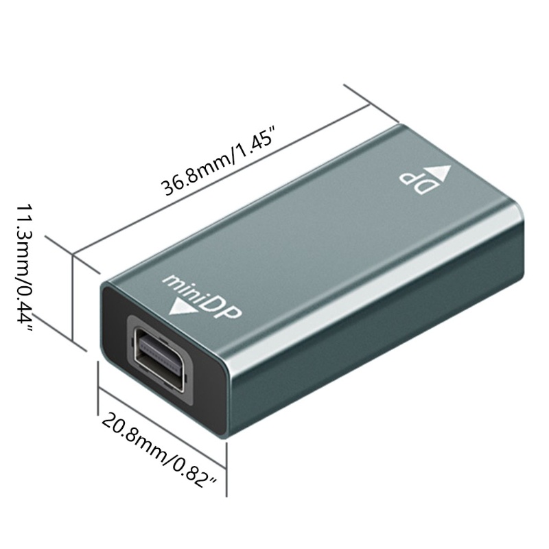 Đầu Chuyển Đổi Dữ Liệu Mini DP Sang DP Thiết Kế Nhỏ Gọn Tiện Dụng