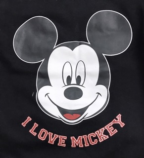 Áo Nỉ Bé Trai Đen Mickey