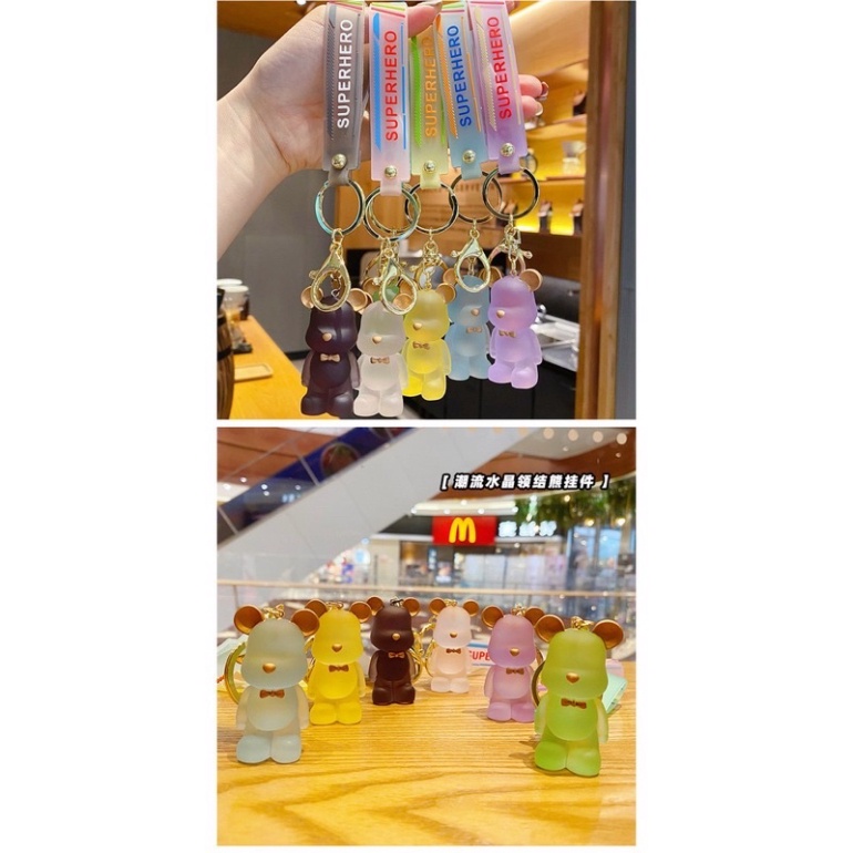 Móc Khóa Gấu BEARRICK Hàn Quốc Hoạt Hình Dễ Thương Đủ Màu Sắc Hot Trend