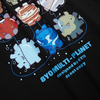 Áo thun 8YO Multi Planet Tee - Đen