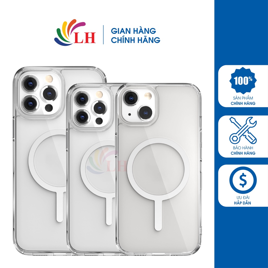 Ốp lưng nhựa cứng hỗ trợ sạc không dây SwitchEasy MagCrush 13 Series - Hàng chính hãng - Thiết kế tinh tế