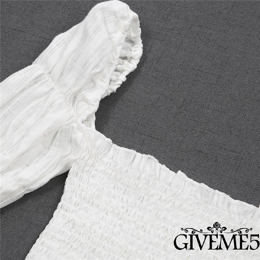 Áo lửng hai dây phối bèo nhún thời trang cho nữ