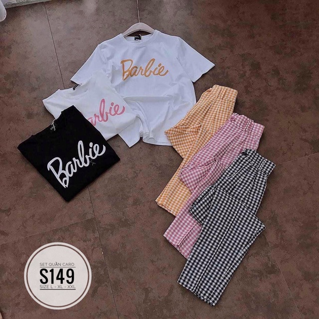 Bigsize Set quần caro S149