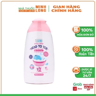 Sữa tắm gội trẻ em oze ultra mild head to toe
