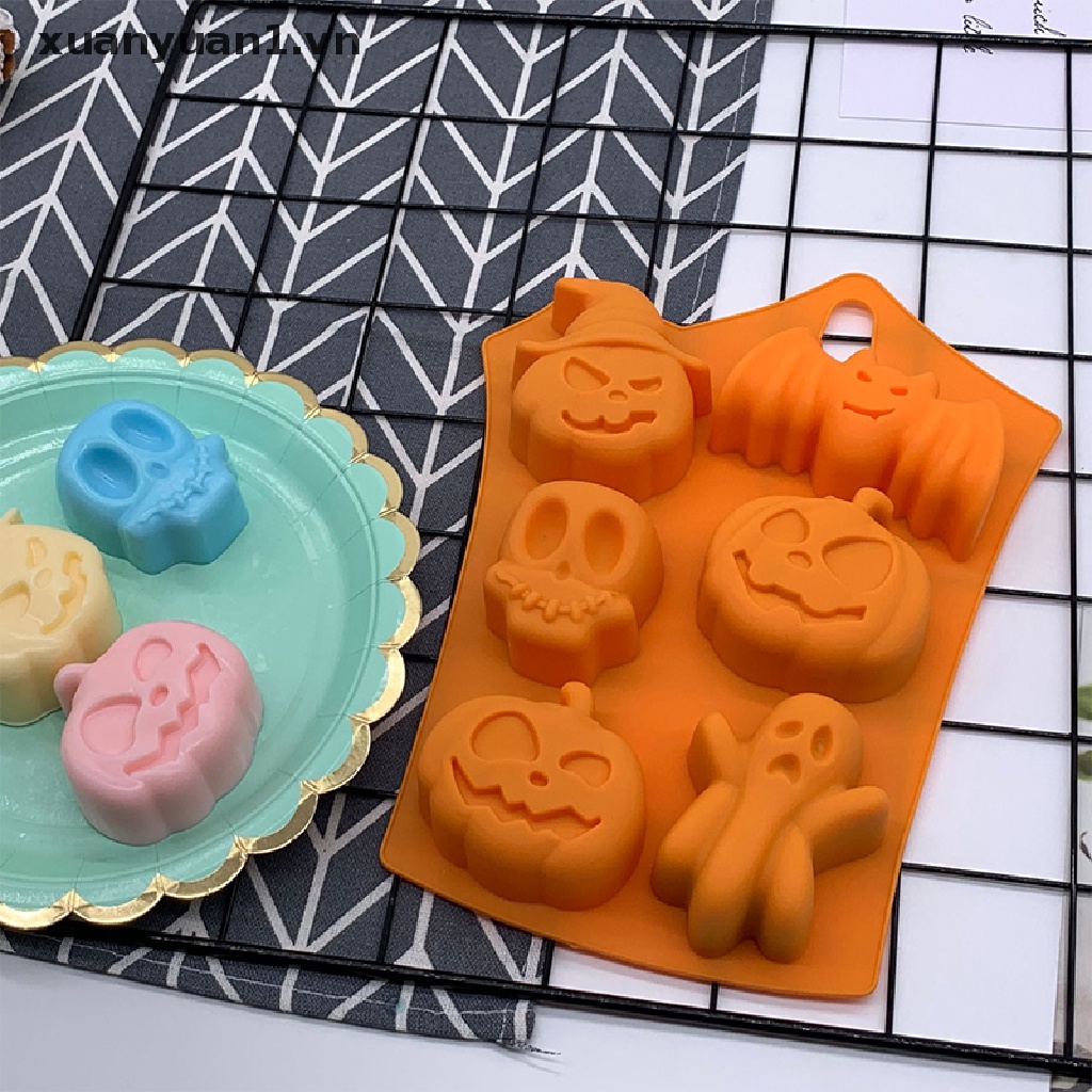 Khuôn Silicon Làm Bánh Phong Cách Halloween Độc Đáo