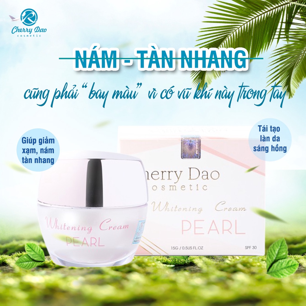 Kem Face Dưỡng Trắng Da Ngọc Trai CRD Cherry Đào Mẫu Tester, kem dưỡng da mặt chính hãng SAVASA KNT02