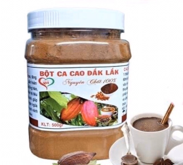 Bột ca cao đăk lăk hàng cao cấp 500gr thơm ngon sánh mịn