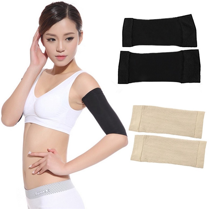 Cặp găng ống tay giữ ấm giúp thon gọn bắp tay màu đen/da tuỳ chọn