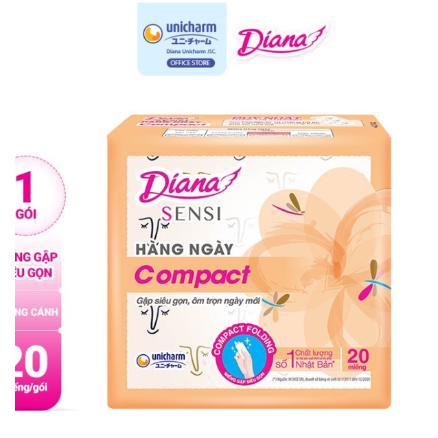Băng Vệ Sinh Sensi Compact Hàng ngày Gói 20 miếng