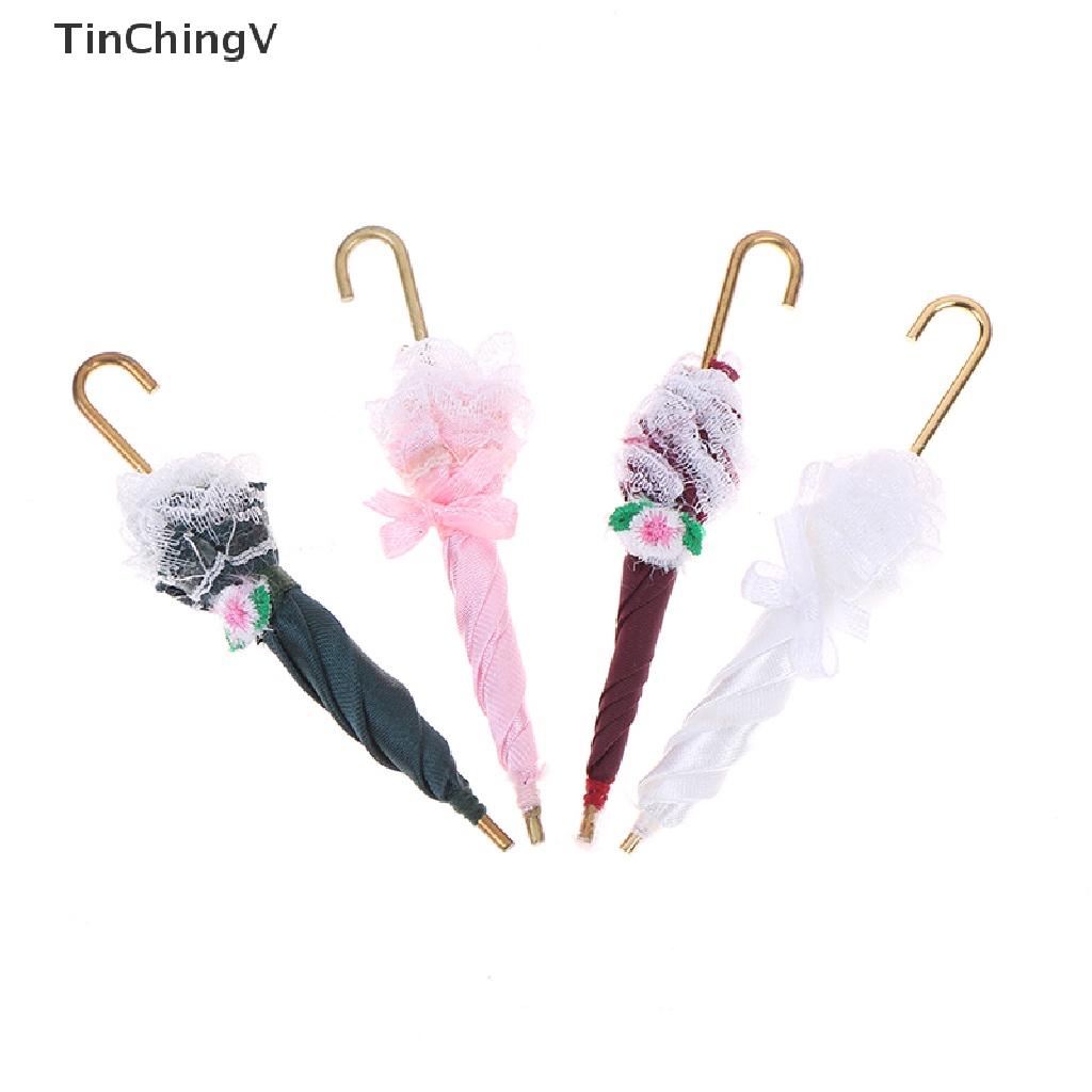 1 Dù Ren Trang Trí Nhà Búp Bê 1: 12