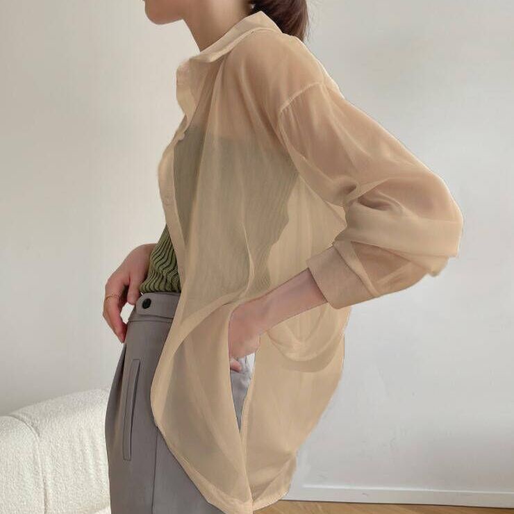 Jiashucheng Áo Khoác Cardigan Mỏng Chống Nắng Dáng Dài Phong Cách Phương Tây Thời Trang Mùa Hè Cho Nữ