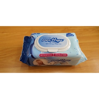 Khăn ướt Watersilk Papa Mama 100 tờ/gói
