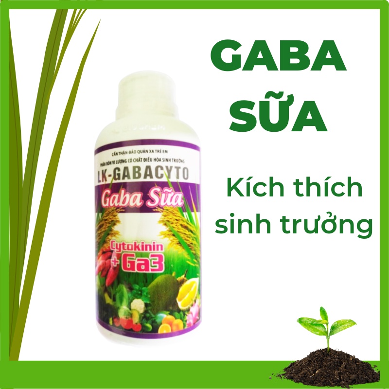 GABA SỮA (500ml) chứa Ga3, Cytokinin và trung vi lượng giúp cây tăng trưởng cân đối