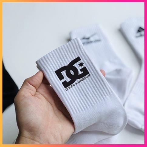 Tất vớ dệt kim cổ cao nhãn hiệu LV, Chanel, Versace, Zara, Gucci,Balenciaga, Supreme, Drew, Champion, MLB, Dior.