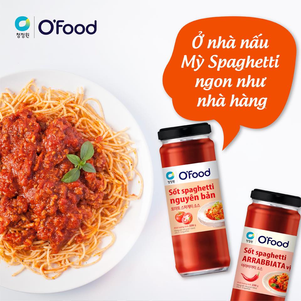 Bộ Ba Sốt Ướp/Sốt Kho Thịt/ Spaghetti OFood Hàn Quốc Tiết Kiệm 240G/Lọ - Thịt Mềm Thơm Ngon Chuẩn Vị