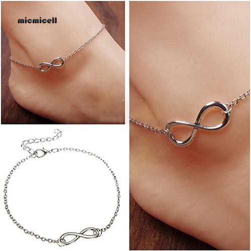 Vòng đeo chân hình số 8 phong cách cổ điển thanh lịch dành cho nữ | BigBuy360 - bigbuy360.vn