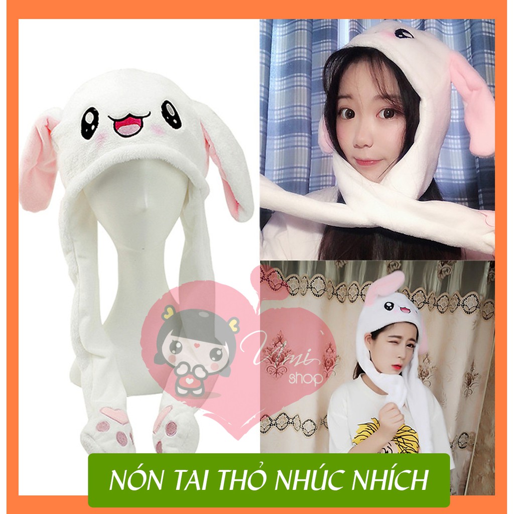 Nón Tai Thỏ Điều Khiển Hai Tai Đáng Yêu
