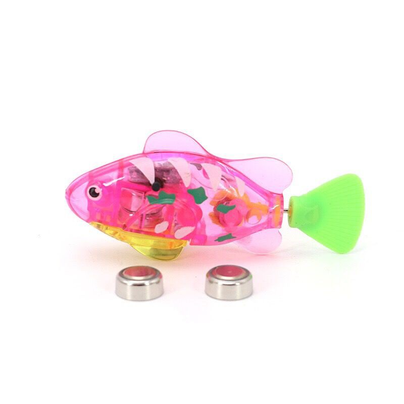 Chiếu sáng cá bơi điện tử thú cưng Magic Lebao robot bé tắm và chơi trong nước Đồ