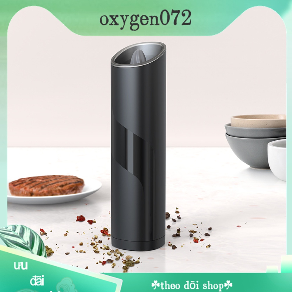 dụng cụ xay tiêu - Máy xay hạt tiêu bằng điện Thép không gỉ cho nhà bếp Nhà hàng cắm trại Đồ nướng Oxygen072 【không có pin】