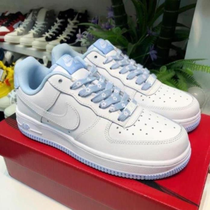 Giày AF1 Đế Trắng Hồng, Giày Sneaker AIR FORCE Trắng Xanh mẫu mới hàng cao cấp | BigBuy360 - bigbuy360.vn