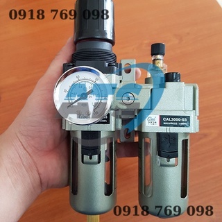 LỌC ĐÔI KHÍ NÉN 3000-03 CIM (REN 17MM), LỌC HƠI KHÍ NÉN CÓ VAN ĐIỀU CHỈNH ÁP SUẤT KHÍ NÉN, LỌC TÁCH NƯỚC LỌC KHÍ