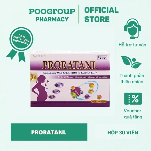 Viên uống Proratanl giúp bổ sung DHA, EPA, Vitamin và Khoáng chất thiết yếu cho mẹ bầu, tăng cường đề kháng