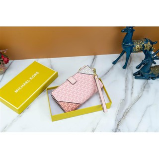 TÚI VÍ MK CẦM TAY KHOÁ ZIPPY ĐÔI FULLBOX PHỐI MÀU FULLBOX