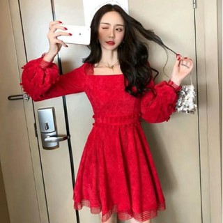 Váy Nhung Tay Bồng( Gấu cosmetic.vn)