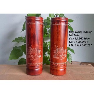 Ống Nhang Gỗ tràm nguyên khối, nhiều cỡ