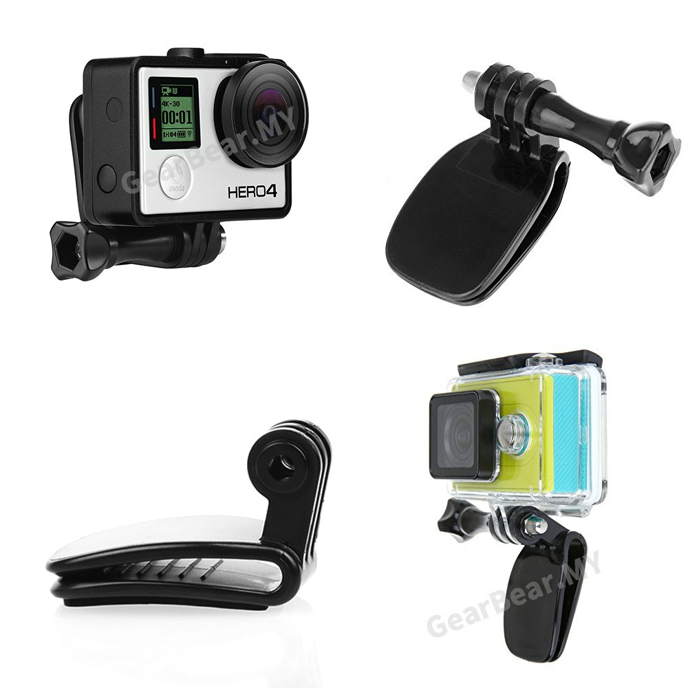 Kẹp Gắn Dây Đeo Nón Tháo Lắp Nhanh 360 Độ Cho Gopro Hero 9 8 7 6 5 4 Session 3 + 3 Fusion 2018 Max