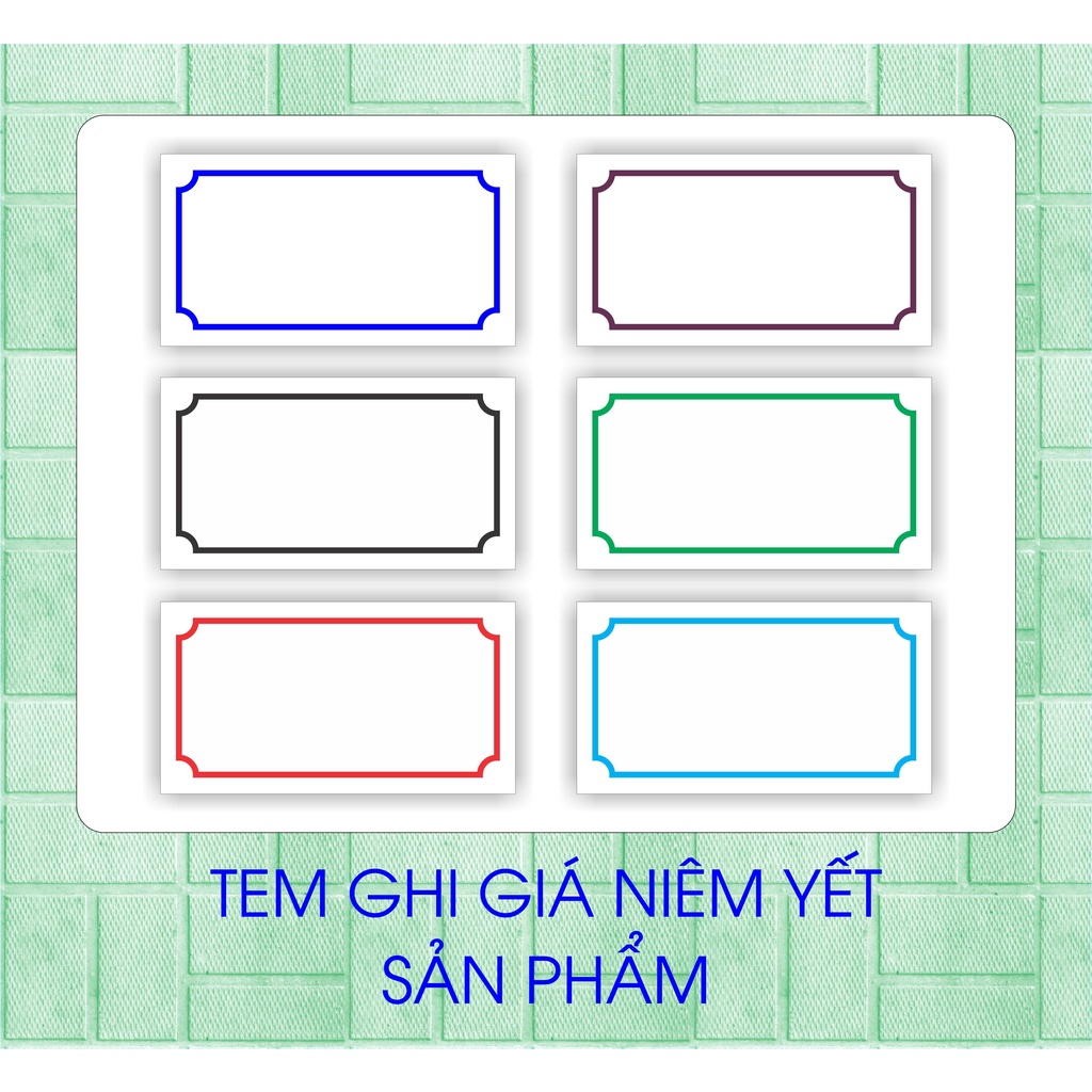tem ghi giá sản phẩm