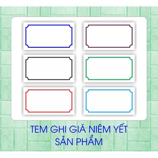 tem ghi giá sản phẩm