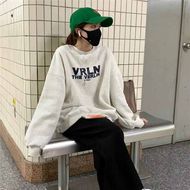 NRVP Áo Hoodie Thiết Kế Đơn Giản Thời Trang Hàn Quốc Cho Nữ