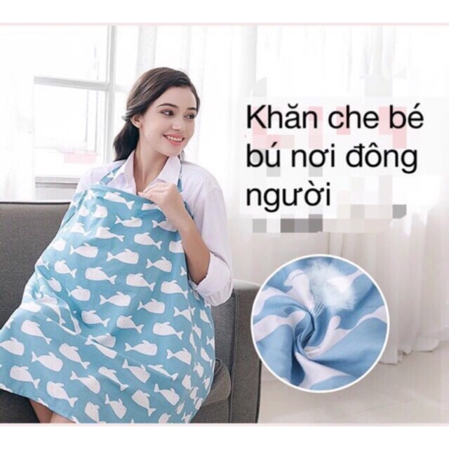 Khăn choàng cho bé bú khi đi ra ngoài