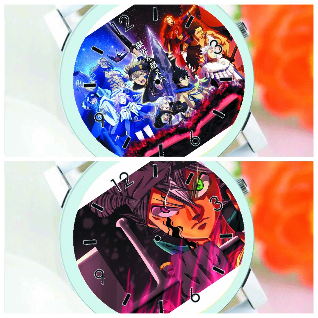 Đồng hồ đeo tay nam nữ IN HÌNH Attack on Titan Azur Lane Black Clover Cookie Run game anime chibi phụ kiện thời trang